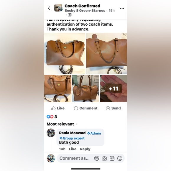 **AUTHENTIC** COACH Peyton Leather Nancy Satchel - Saddle- Dual Handle/Crossbody - Picture 15 of 15